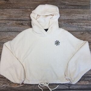 Y2K Style Cropped Flower Sweater